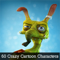 60 Crazy and Freak Cartoon Characters