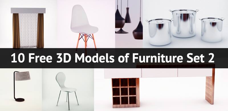 10 Free 3D Models of Furniture Set 3 at 3DExport