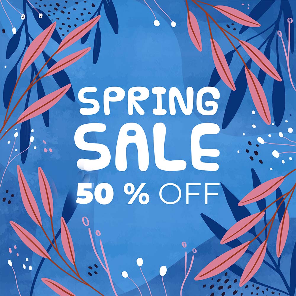 Spring Sale 50% OFF