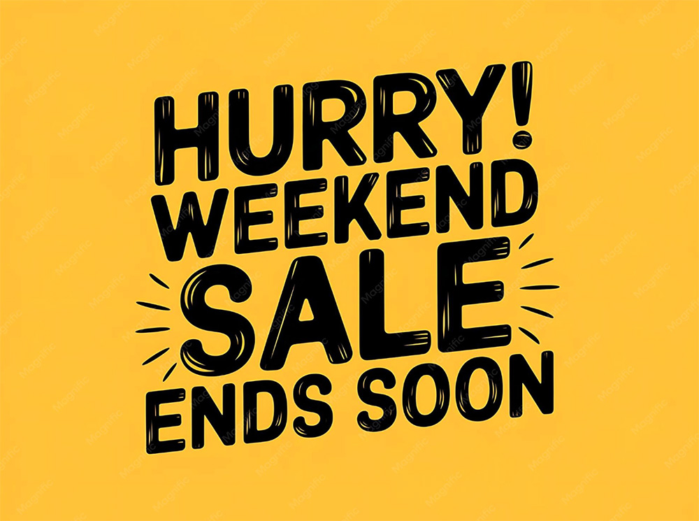 Weekend Sales 50% OFF