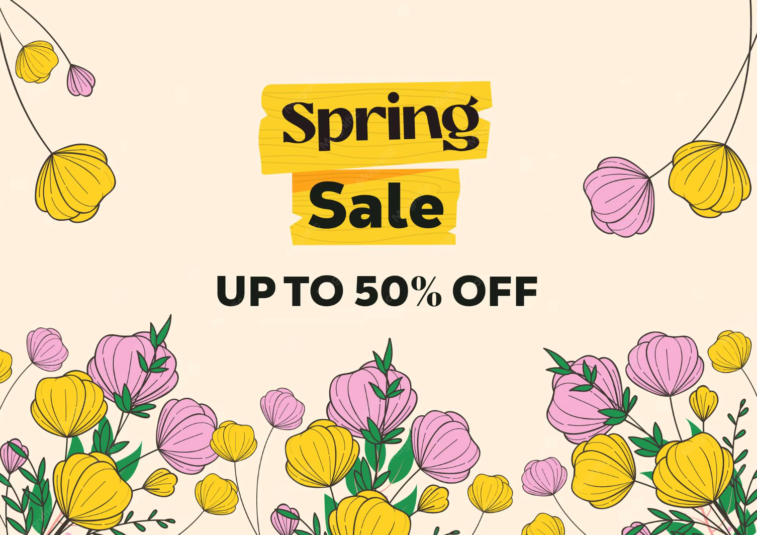 END OF SPRING SALE 50% OFF