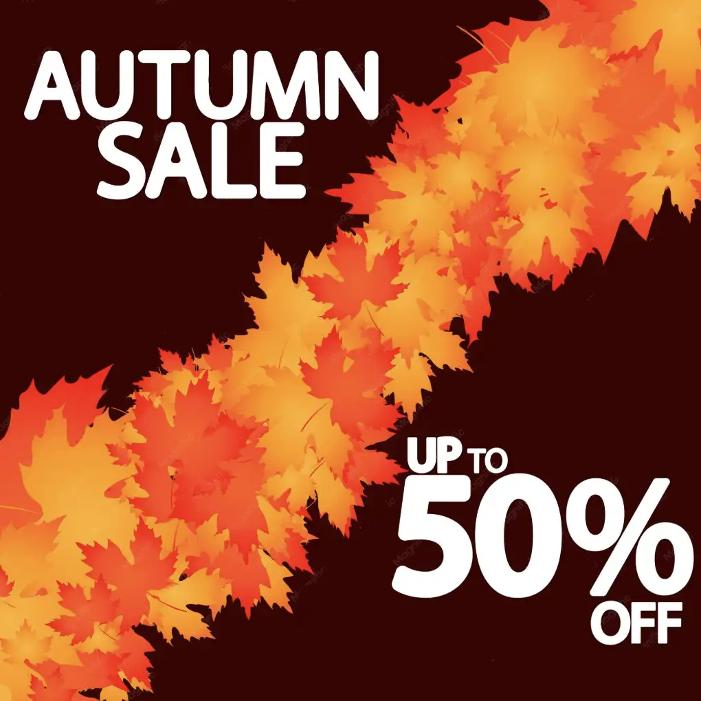 FIRST FALL SALE 50% OFF